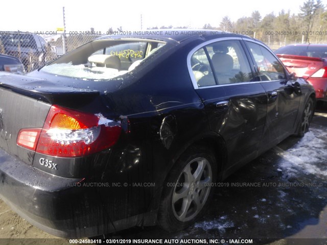 JNKCV51F44M708733 - 2004 INFINITI G35 BLACK photo 6