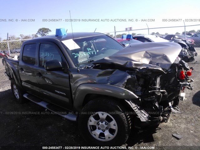 5TEJU4GN8AZ702361 - 2010 TOYOTA TACOMA DOUBLE CAB PRERUNNER GRAY photo 1