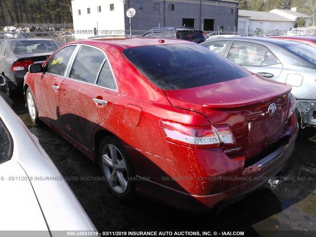 4T1BF3EK5AU084826 - 2010 TOYOTA CAMRY SE/LE/XLE 红色 照片 3