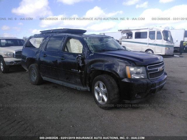 1GNFK26369R208143 - 2009 CHEVROLET SUBURBAN K1500 LT BLACK photo 1