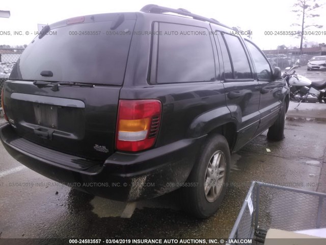 1J4GW48S64C307617 - 2004 JEEP GRAND CHEROKEE LAREDO/COLUMBIA/FREEDOM 黑色 照片 4