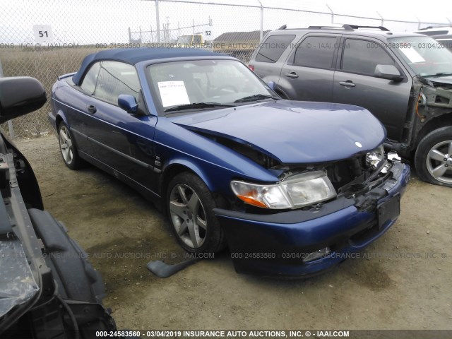 YS3DF78K037003192 - 2003 SAAB 9-3 SE BLUE photo 1