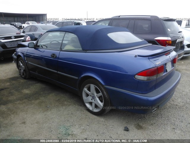 YS3DF78K037003192 - 2003 SAAB 9-3 SE BLUE photo 3