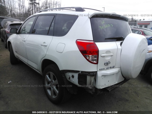 JTMBK31VX85044004 - 2008 TOYOTA RAV4 LIMITED WHITE photo 3