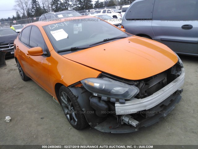 1C3CDFBB1ED676948 - 2014 DODGE DART SXT ORANGE photo 1