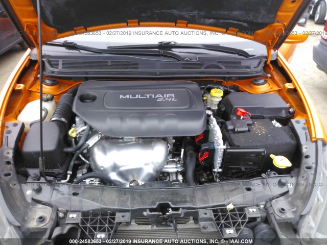 1C3CDFBB1ED676948 - 2014 DODGE DART SXT ORANGE photo 10