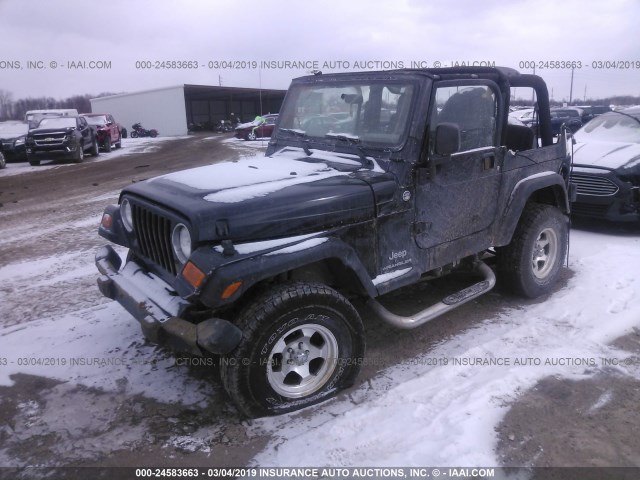 1J4FA29S75P379577 - 2005 JEEP WRANGLER / TJ SE BLACK photo 2