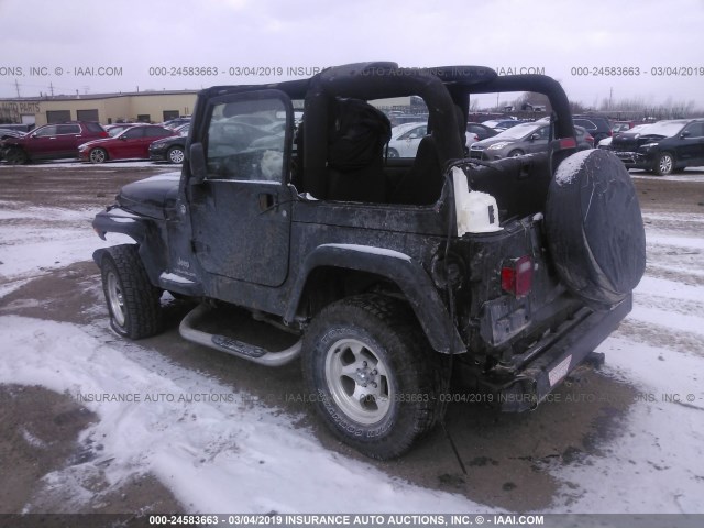 1J4FA29S75P379577 - 2005 JEEP WRANGLER / TJ SE BLACK photo 3