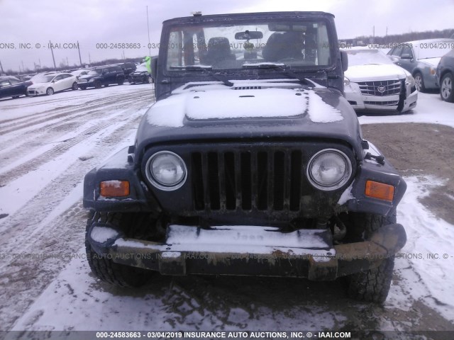 1J4FA29S75P379577 - 2005 JEEP WRANGLER / TJ SE BLACK photo 6