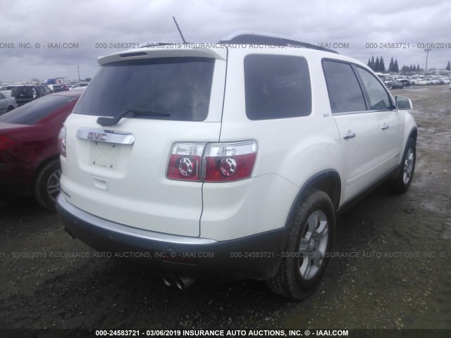 1GKER33747J145637 - 2007 GMC ACADIA SLT-2 WHITE photo 4