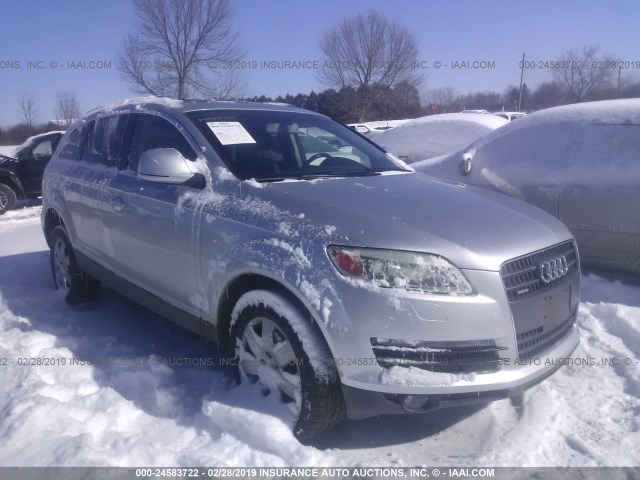 WA1BY74L27D089288 - 2007 AUDI Q7 3.6 QUATTRO PREMIUM SILVER photo 1