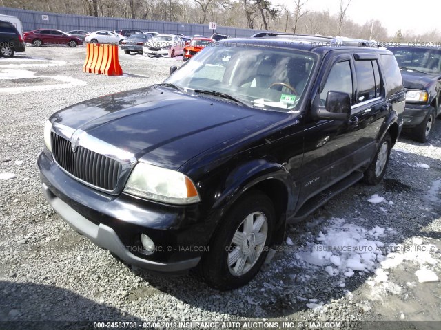5LMEU88H54ZJ01273 - 2004 LINCOLN AVIATOR 黑色 照片 2