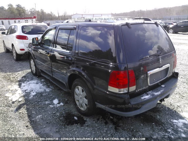 5LMEU88H54ZJ01273 - 2004 LINCOLN AVIATOR 黑色 照片 3