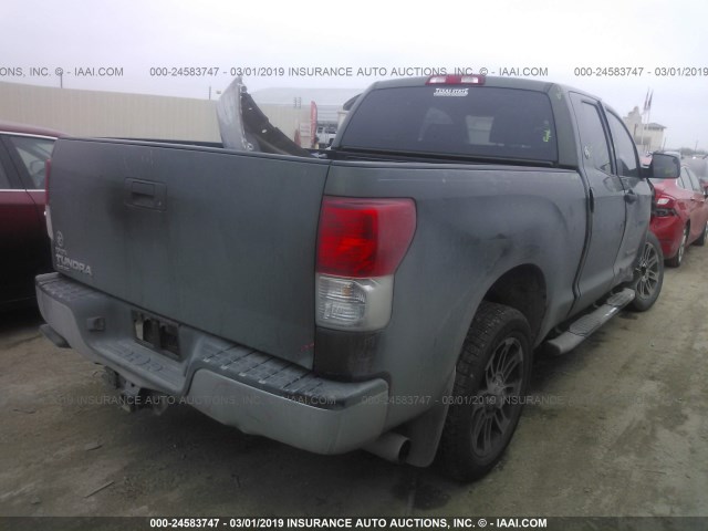 5TFRM5F14CX040618 - 2012 TOYOTA TUNDRA DOUBLE CAB SR5 GREEN photo 4