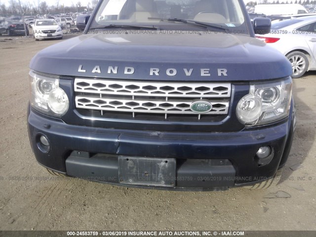 SALAK2D41BA554905 - 2011 LAND ROVER LR4 HSE LUXURY BLUE photo 6