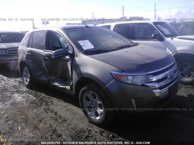 2FMDK4JC7DBC85811 - 2013 FORD EDGE SEL GRAY photo 1