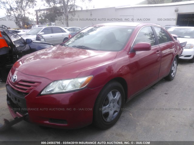 JTNBE46K173003228 - 2007 TOYOTA CAMRY NEW GENERAT CE/LE/XLE/SE RED photo 2