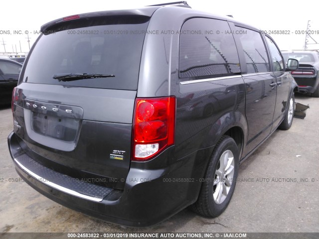 2C4RDGCG6JR240609 - 2018 DODGE GRAND CARAVAN SXT GRAY photo 4