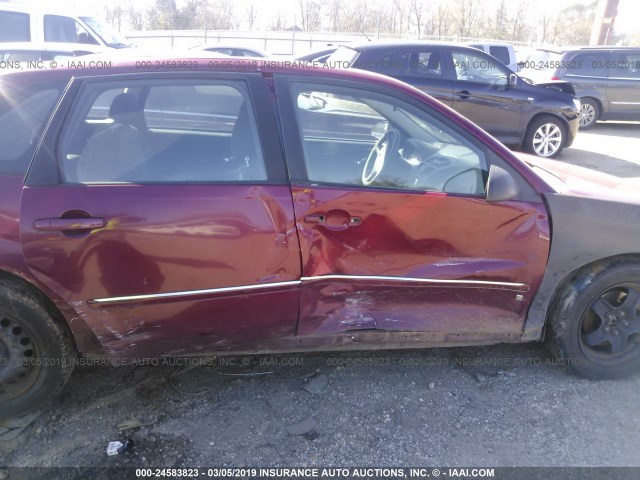 1G1ZT618X6F200677 - 2006 CHEVROLET MALIBU MAXX LT MAROON photo 6