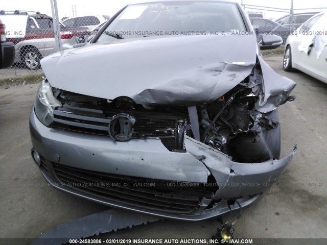 WVWNM7AJ9DW119954 - 2013 VOLKSWAGEN GOLF 灰色 照片 6