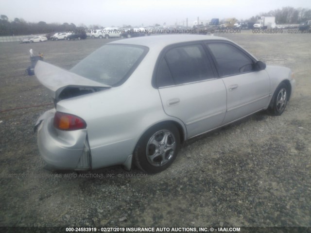 1NXBR12E21Z460179 - 2001 TOYOTA COROLLA CE/LE/S SILVER photo 4