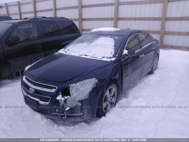 1G1ZD5E00CF339613 - 2012 CHEVROLET MALIBU 2LT Dark Blue photo 2