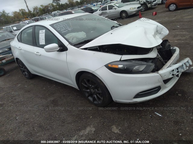 1C3CDFAA9FD368937 - 2015 DODGE DART SE WHITE photo 1