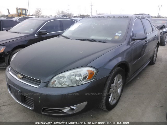 2G1WB5EK0B1254626 - 2011 CHEVROLET IMPALA LT GRAY photo 2
