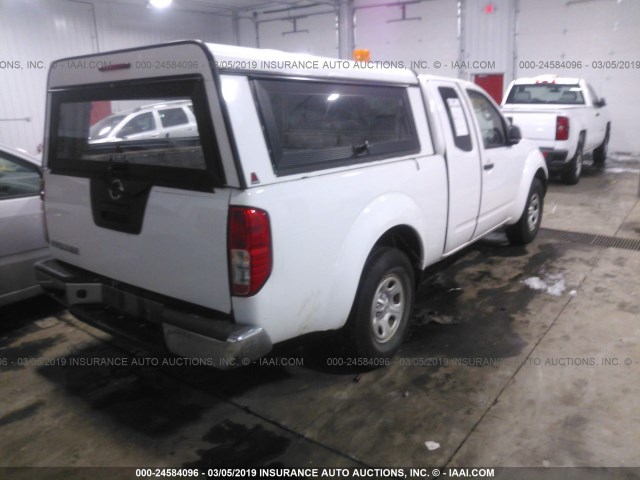 1N6BD0CT3CC477301 - 2012 NISSAN FRONTIER S/SV WHITE photo 4
