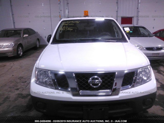 1N6BD0CT3CC477301 - 2012 NISSAN FRONTIER S/SV WHITE photo 6