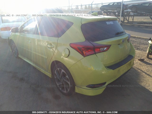 JTNKARJE2GJ505431 - 2016 TOYOTA SCION IM GREEN photo 3