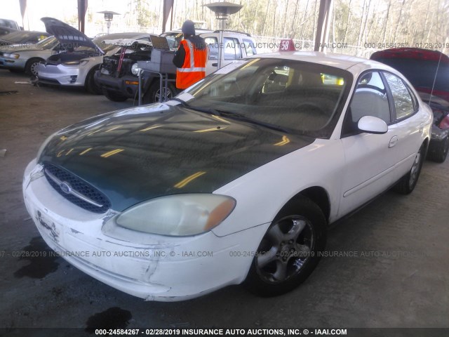 1FAFP55U51G105047 - 2001 FORD TAURUS SES WHITE photo 2