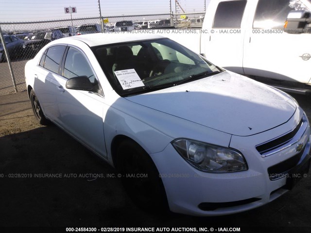 1G1ZB5EB8A4148229 - 2010 CHEVROLET MALIBU LS WHITE photo 1