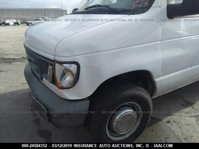 1FTSE34L26DB34543 - 2006 FORD ECONOLINE E350 SUPER DUTY VAN WHITE photo 6