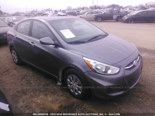 KMHCT4AE7FU906665 - 2015 HYUNDAI ACCENT GLS GRAY photo 1