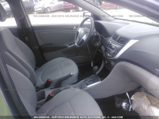 KMHCT4AE7FU906665 - 2015 HYUNDAI ACCENT GLS GRAY photo 5