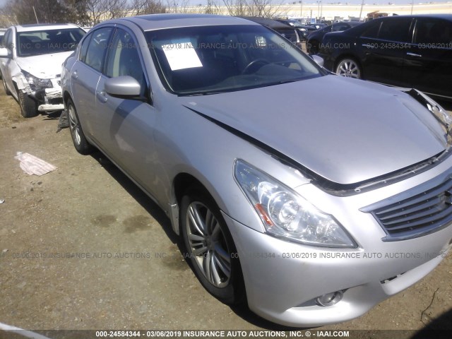 JN1CV6AR2BM400106 - 2011 INFINITI G37 SILVER photo 1