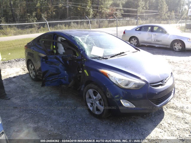 KMHDH4AE5DU812173 - 2013 HYUNDAI ELANTRA GLS/LIMITED BLUE photo 1