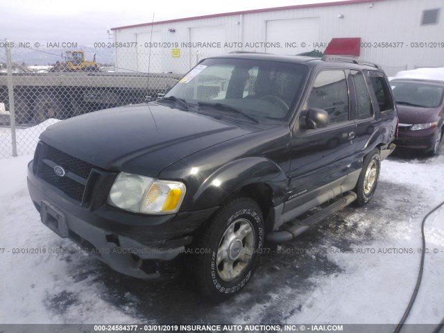 1FMYU70E71UC64673 - 2001 FORD EXPLORER SPORT BLACK photo 2