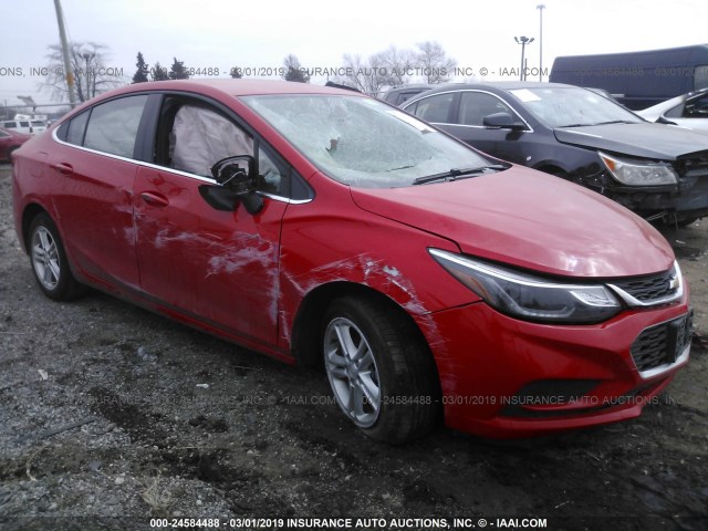 1G1BE5SM2G7294230 - 2016 CHEVROLET CRUZE LT RED photo 1