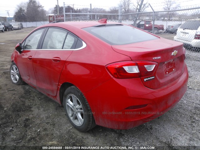 1G1BE5SM2G7294230 - 2016 CHEVROLET CRUZE LT RED photo 3