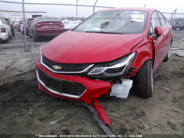 1G1BE5SM2G7294230 - 2016 CHEVROLET CRUZE LT RED photo 6