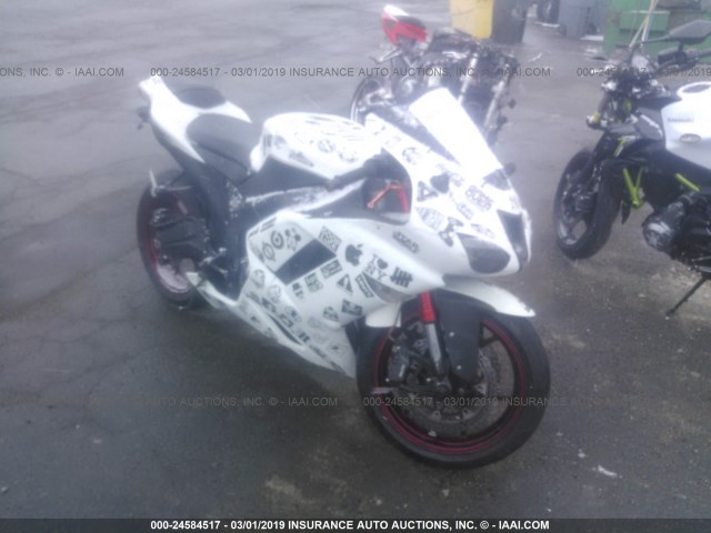 JKAZX4P167A009941 - 2007 KAWASAKI ZX600 P WHITE photo 1