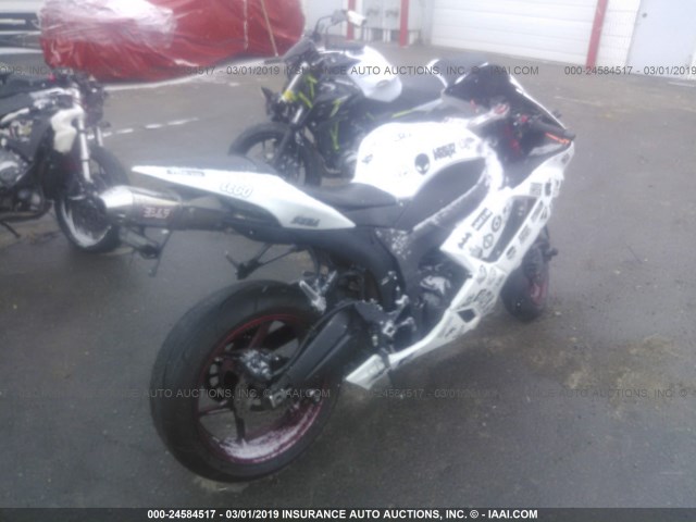 JKAZX4P167A009941 - 2007 KAWASAKI ZX600 P WHITE photo 4