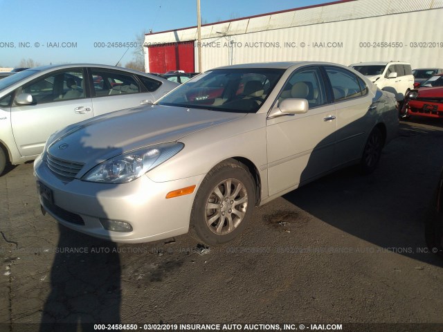 JTHBF30G330144537 - 2003 LEXUS ES 300 SILVER photo 2