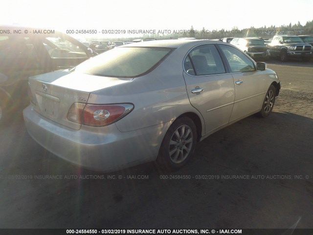 JTHBF30G330144537 - 2003 LEXUS ES 300 SILVER photo 4