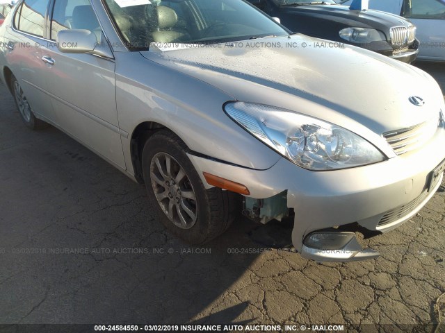 JTHBF30G330144537 - 2003 LEXUS ES 300 SILVER photo 6