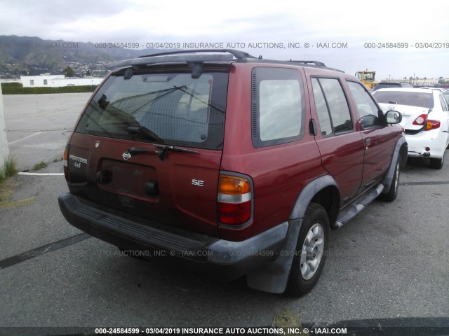 JN8AR05Y3WW218212 - 1998 NISSAN PATHFINDER LE/SE/XE Qırmızı foto 4