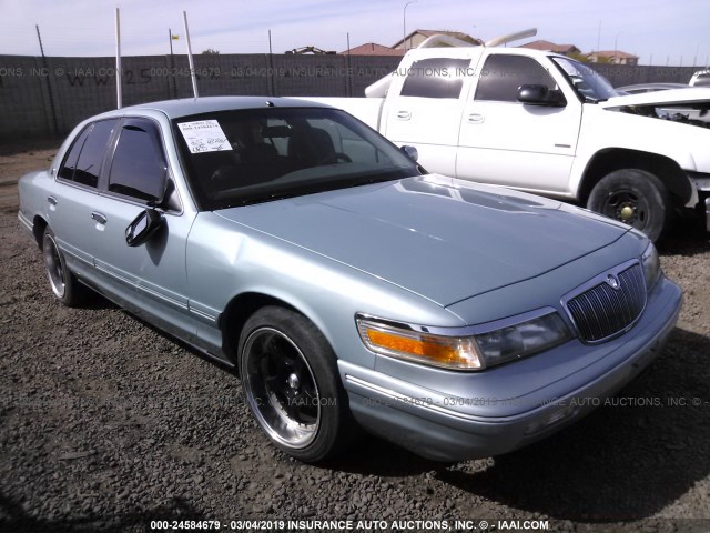 2MELM74WXSX696944 - 1995 MERCURY GRAND MARQUIS GS Light Blue photo 1