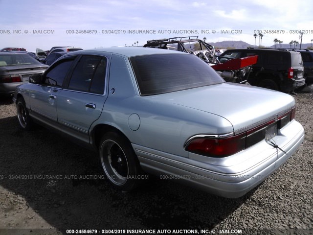 2MELM74WXSX696944 - 1995 MERCURY GRAND MARQUIS GS Light Blue photo 3